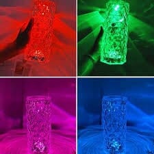 Crystal Lamp Rose Light Diamond Lamp 16 Colors Changing with Remote Control USB Rechargeable Rose Light | Fancy Table Lamps for Home Decoration Gifts | For Drawing Room Corner / Floor & Bedroom Lampshade Brand New Asprda 