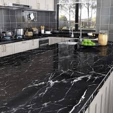 Black marble sheet for kitchen Brand New Asprda 