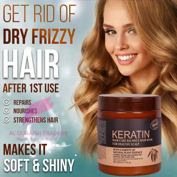 Original Keratin Hair Mask - 500ml: Ultimate Shine & Strengt Brand New My Store 