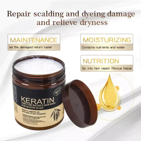 Original Keratin Hair Mask - 500ml: Ultimate Shine & Strengt Brand New My Store 