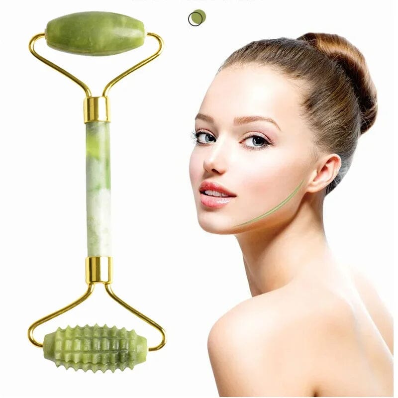 Revitalize with Nature: Jade Roller and Gua Sha Stone Anti-Aging Set Brand New My Store 